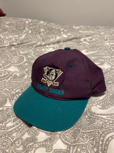 RARE Vintage Mighty Ducks Youth SnapBack Hat