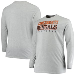 new mens 4XLT tall fanatics brand Cincinnati bengals LS color pop tee NFL