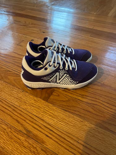 New Balance Purple Adult Molded Cleats Low Top