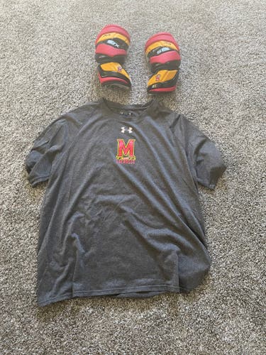 Maryland STX arm pad and Under Armour shirt