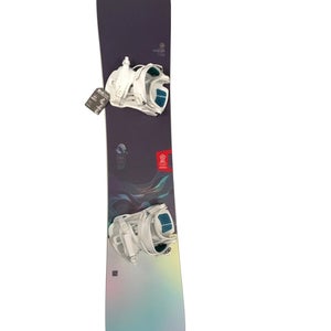 New Nidecker Ora 155 Cm Women's Snowboard Combo