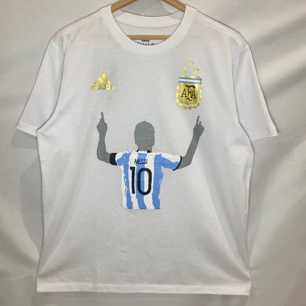 adidas White Blank Argentina Womens Home Football Shirt