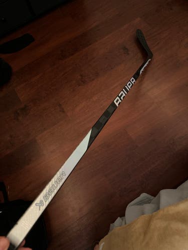 Used Intermediate Bauer Left Hand Silver Nexus Sync Hockey Stick P90TM Pro Stock