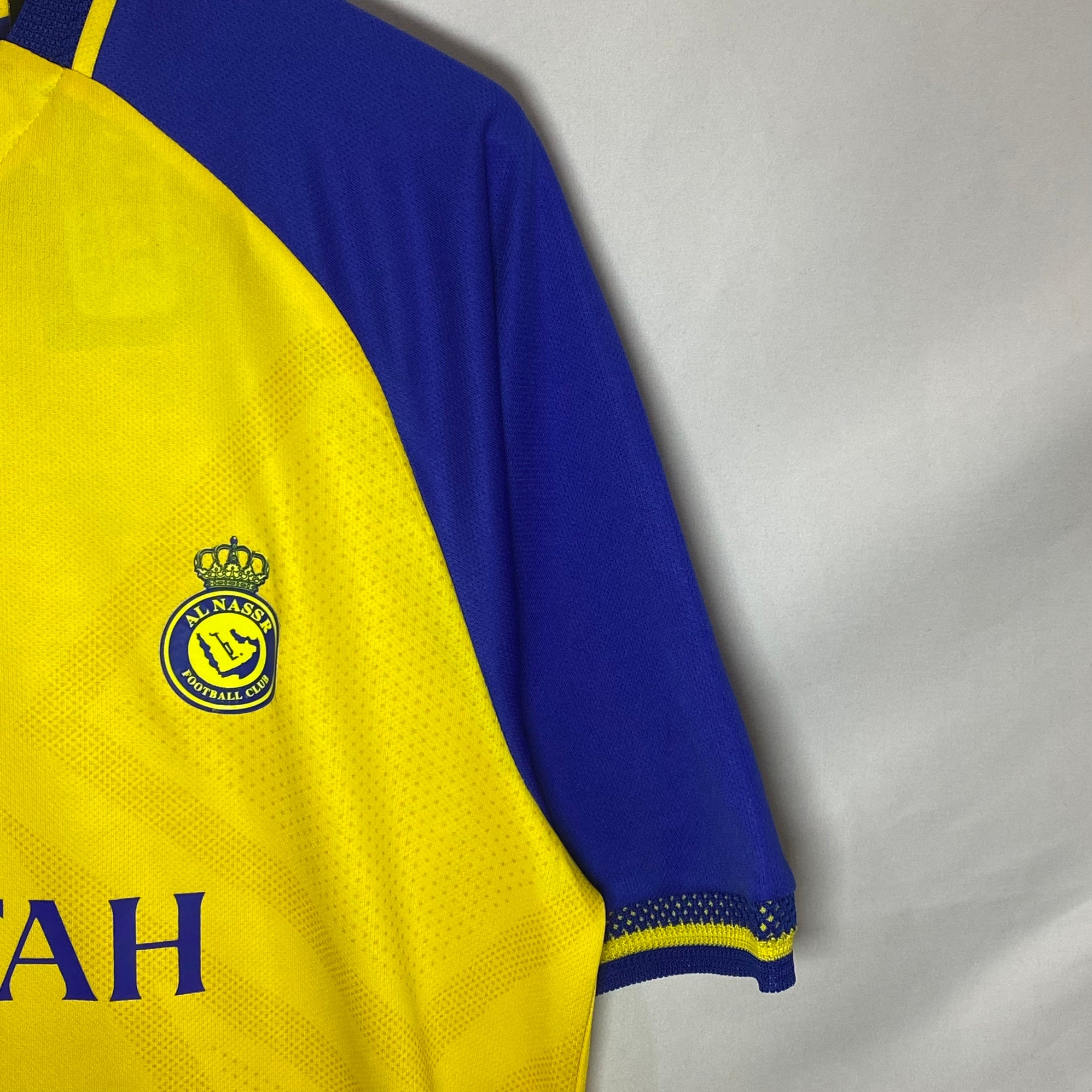 Football Jersey Al Nassr fc home Ronaldo number#7 ( saudi arabian team –  The FootyMan