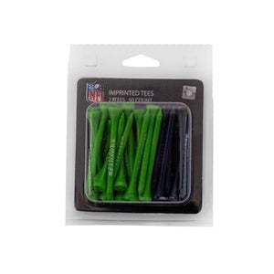 NEW Team Golf NFL Seattle Seahawks Green/Blue 50 Count 2-3/4" Wood Golf Tees