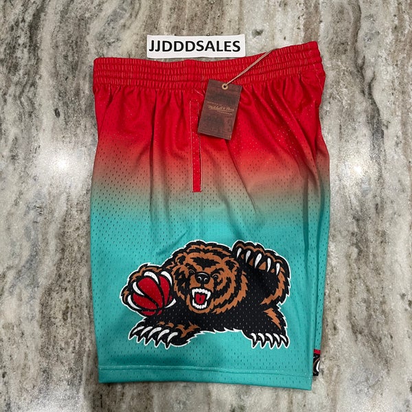 Mitchell & Ness Memphis Grizzlies Red/Teal Hardwood Classic Shorts Size  M Medium