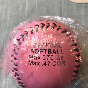 Jennie Finch Celebratory/Branded PINK Colored New Softballs 12+ ;all but one are in wrappers