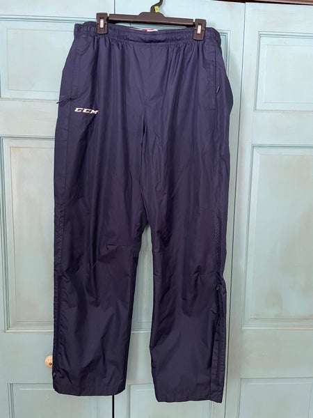 Men's CCM Team Coach Warm Up Pants Navy Blue Size XL