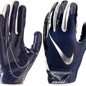 New adult XXL Nike Vapor Jet 5.0 football skill Gloves navy/chrome
