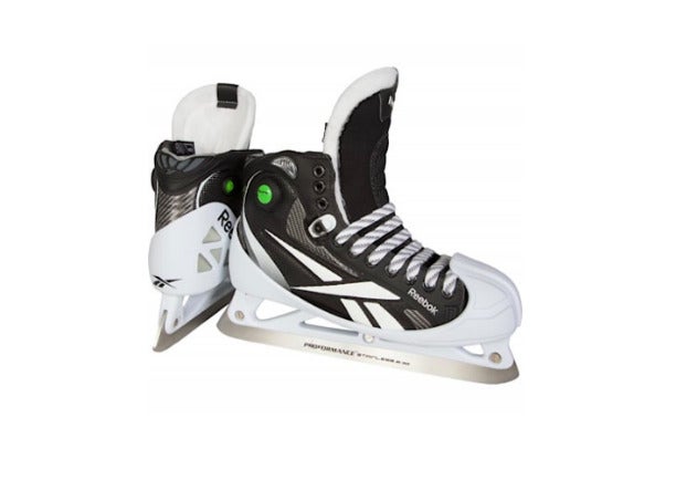 Vaderlijk heel veel Bestudeer New Reebok 11k Hockey Goalie Skates Senior 11.5 D black ice goal skate men  pump | SidelineSwap