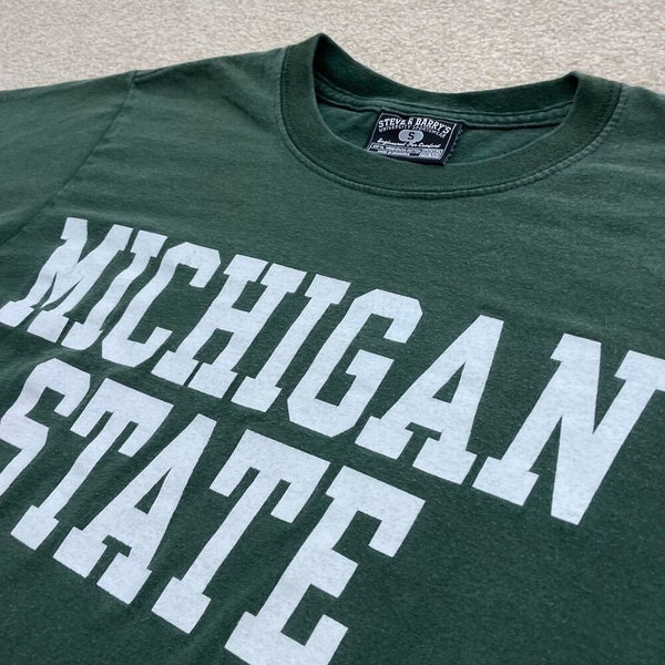 Michigan State Spartans T Shirt Men XS Adult Green NCAA University