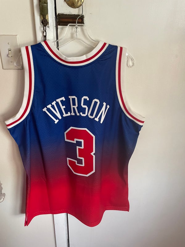 Champion Allen Iverson Philadelphia 76ers Sixers Basketball Jersey XL 48  Adult