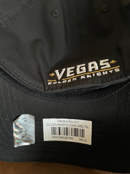 Men's Adidas Black Vegas Golden Knights Reverse Retro 2.0 Flex Fitted Hat