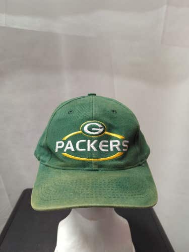 Vintage Green Bay Packers Logo 7 Strapback Hat NFL