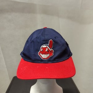 Vintage Cleveland Indians Chief Wahoo Competitor Snapback Hat MLB