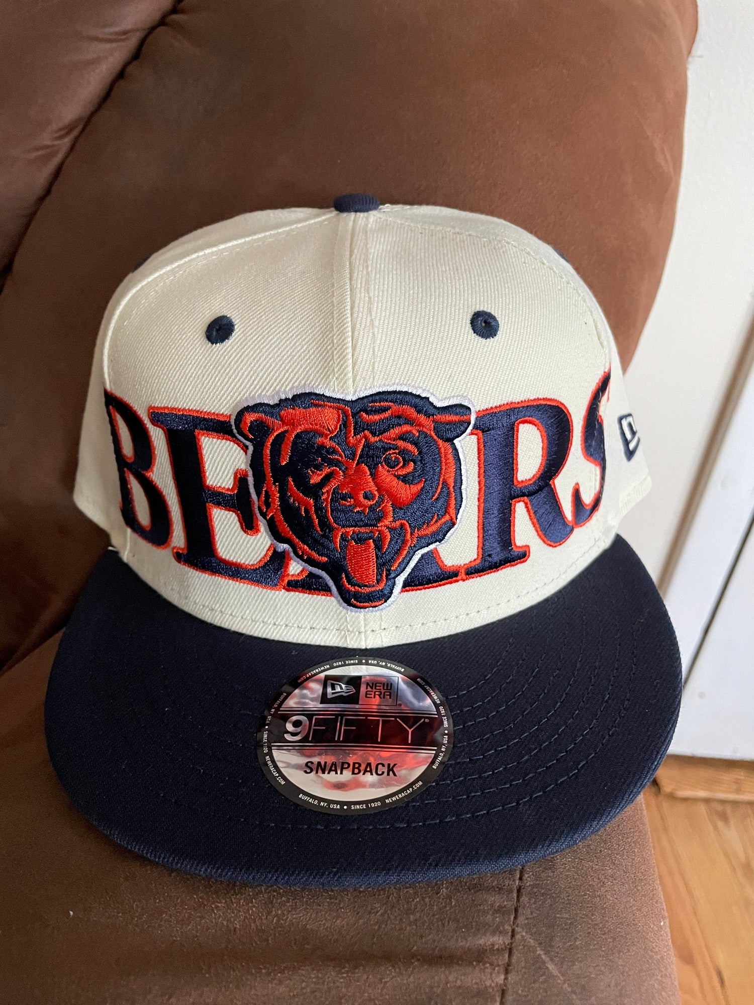 New Era Accessories | Newera NFL Chicago Bears Navy 59FIFTY Fitted 7 3/8 | Color: Blue/Orange | Size: 7 3/8 | Obitex's Closet