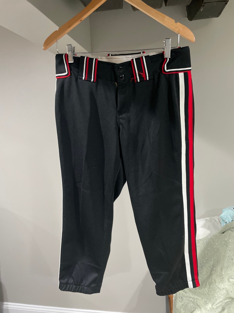 Black Used Size 32 Boombah Game Pants