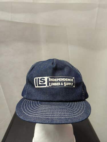 Vintage Independence Lumber & Supply Denim Snapback Hat
