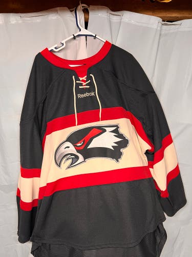 Black Used Adult Goalie Cut Reebok Jersey