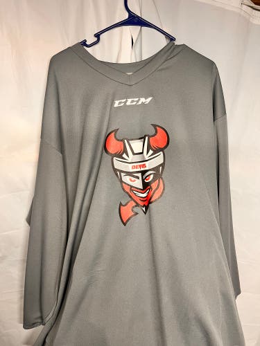 Gray Used Adult Devils CCM Jersey