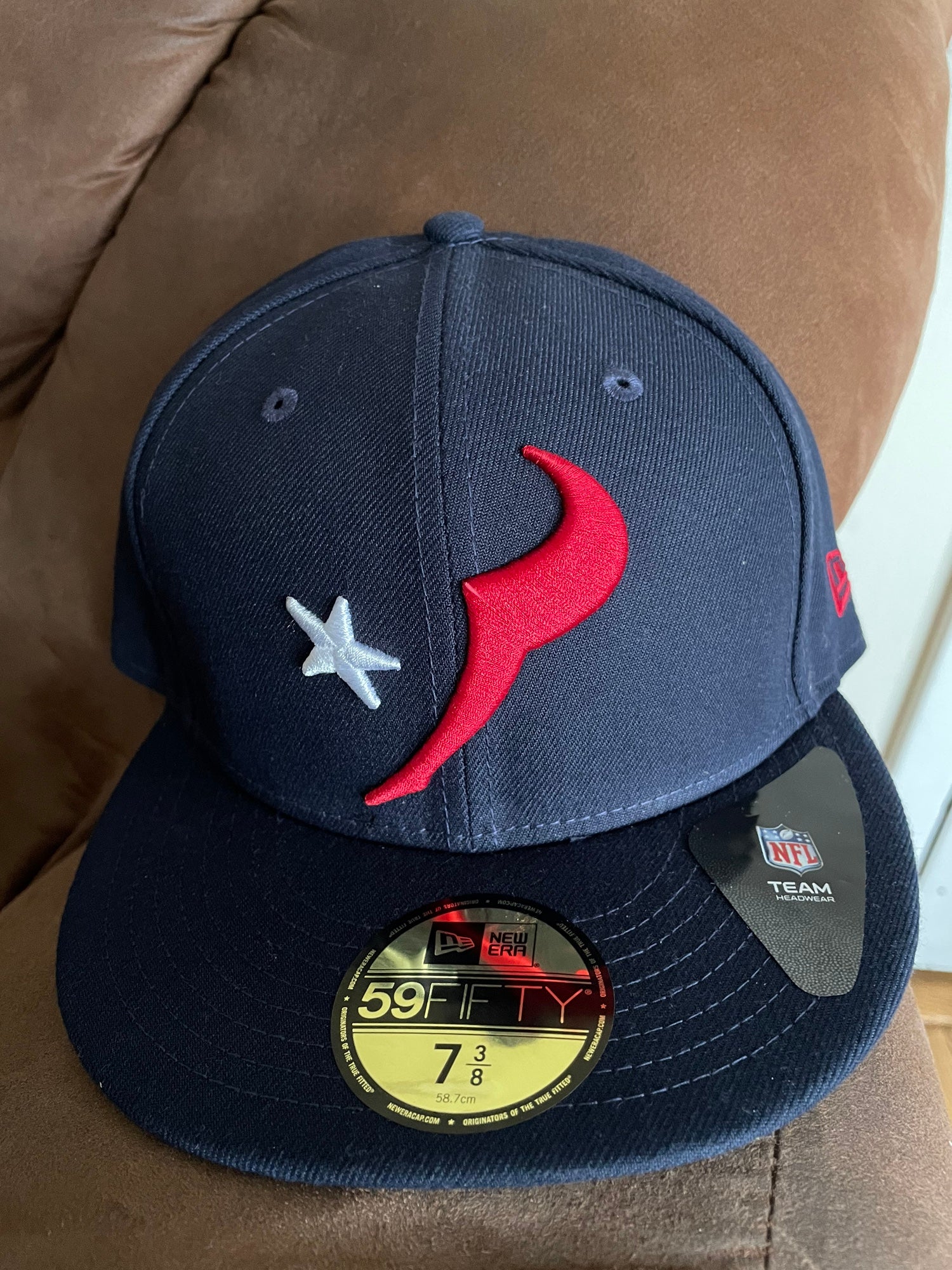 New Era Caps Houston Texans Inaugural Season 59FIFTY Fitted Hat Unisex 7 3/8 - Streetwear -  - Hats 7 3/8