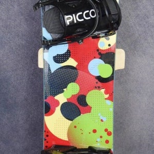 ROSSIGNOL JUSTICE SNOWBOARD SIZE 153 CM WITH NEW PICCO LARGE BINDINGS