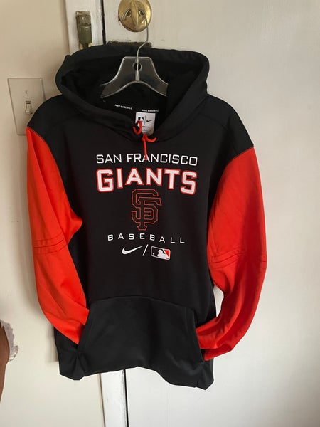Nike Baseball (MLB San Francisco Giants) Men's 3/4-Sleeve Pullover Hoodie.
