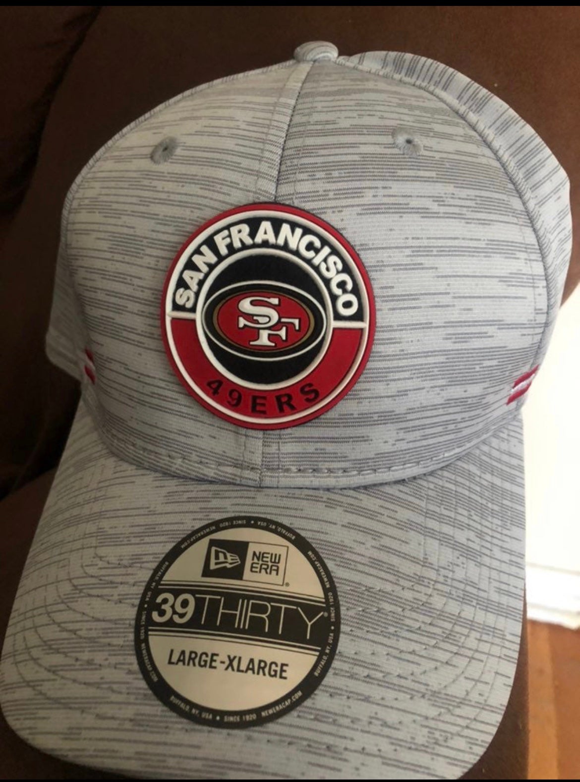 Men's New Era Scarlet San Francisco 49ers 2023 NFL Training Camp Adjustable  Visor