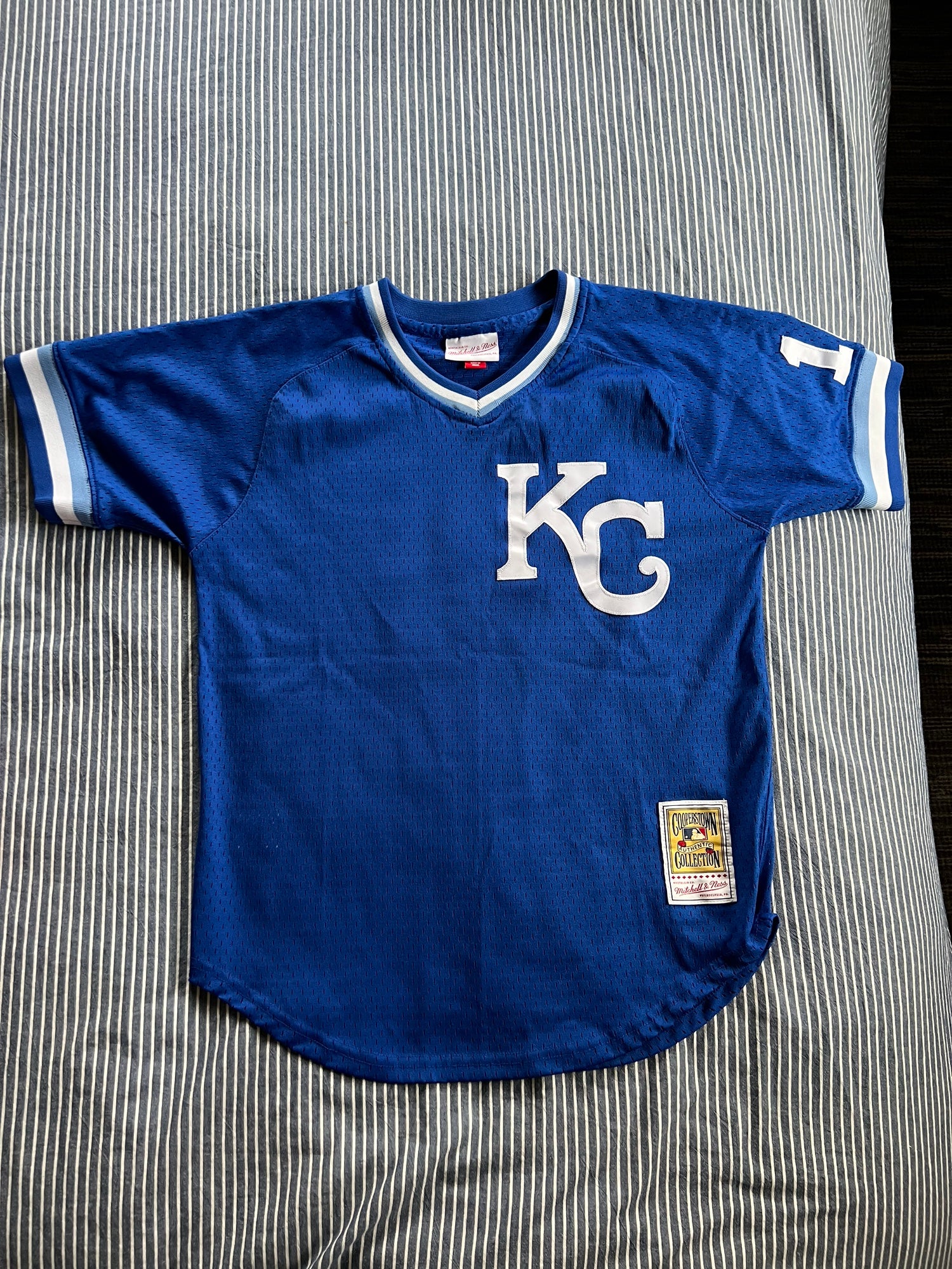 Mitchell & Ness, Shirts, Bo Jackson Kc Royals Authentic Jersey