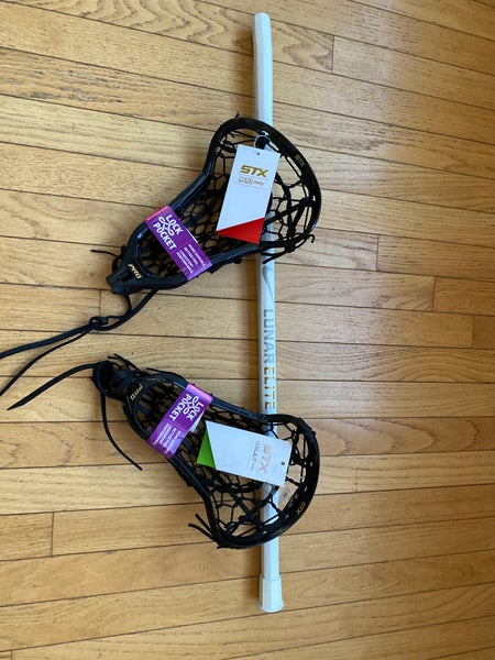 New STX Strung Crux Pro Head + New STX Strung Exult Pro Head + New Nike Lunar Elite Shaft