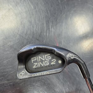 Used Ping Zing 2 White Dot 8 Iron Steel Regular Golf Individual Irons