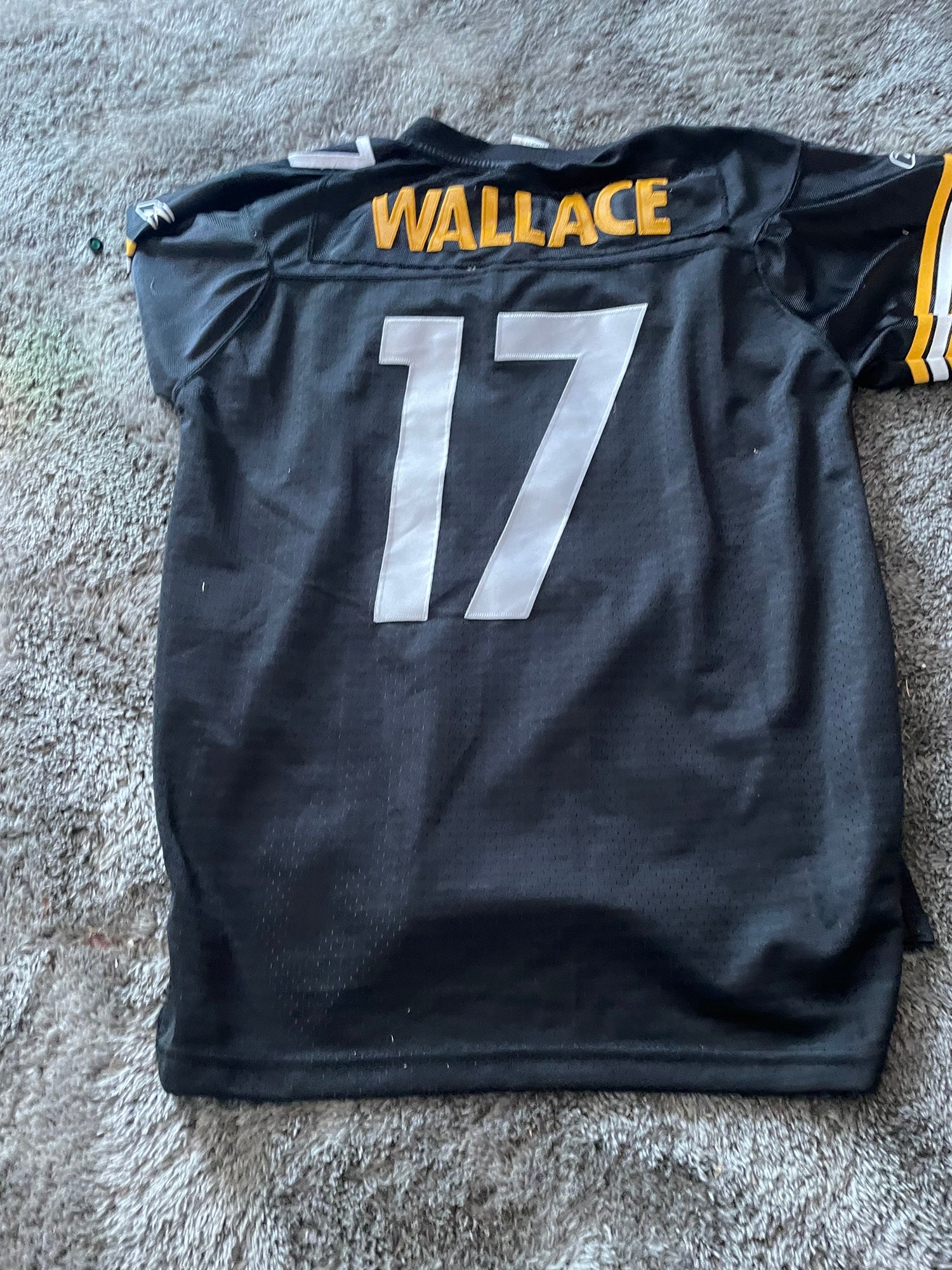 Reebok Onfield NFL Football Pittsburgh Steelers #17 Mike Wallace Embroidered Player Jersey