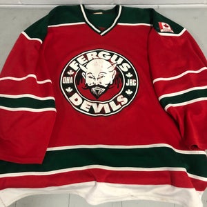 Fergus Devils OHA JrC game worn game jersey