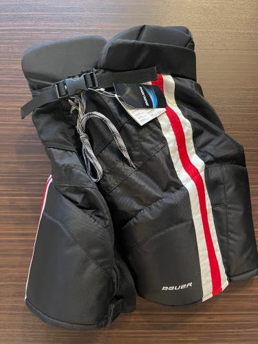 Bauer Pro Stock Nexus Hockey Pants - Small - Black/Red/White