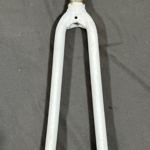 Vintage White Aluminum 700C QR Road Bike Fork 170mm 1-1/8" Threadless Steerer
