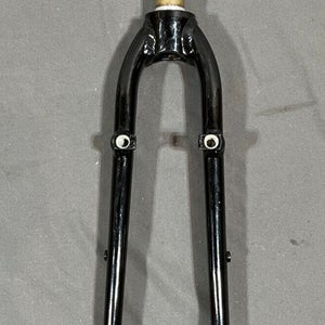 Black Aluminum 700C QR Touring Fork 180mm 1-1/8" Threadless Steerer Tube
