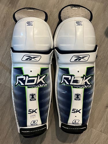 RBK Jofa Reebok NHL 5K Ice Hockey Shin Knee Guards Pads 36cm/14in