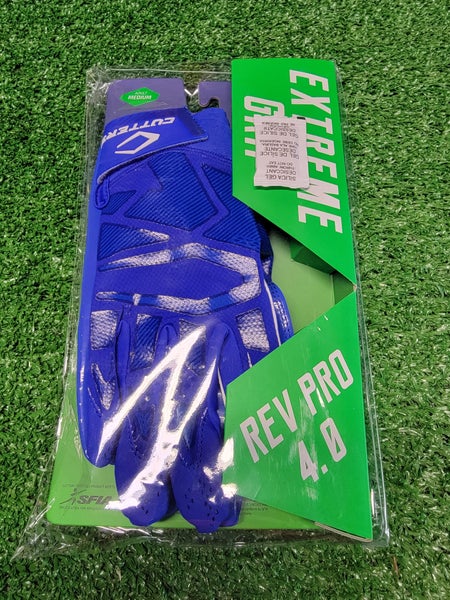 Cutters Adult Rev Pro 5.0 Football Receiver Gloves - Royal - S (Small)