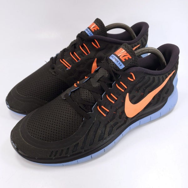 vruchten kort bureau Nike Free 5.0 Athletic Running Shoe Women Size 11 724383-008 Black Orange  Blue | SidelineSwap