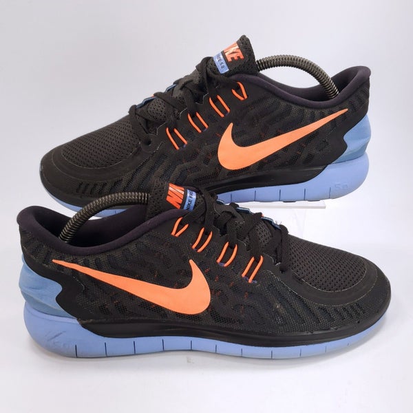 Nike Free 5.0 Athletic Running Shoe Women Size 11 Black Orange Blue | SidelineSwap