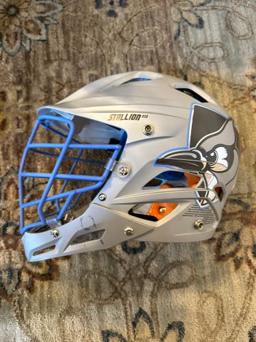 Johns Hopkins game worn uses Stallion helmet STX