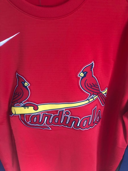 Men's Nike Cooperstown Collection St. Louis Cardinals Hoodie Size Large Zip  Up