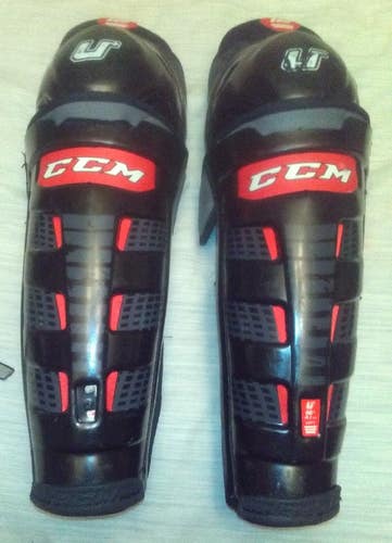 Used CCM U+ Crazy Light Shin Pads