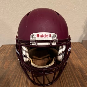 Adult Large - Riddell Speed Football Helmet - Maroon