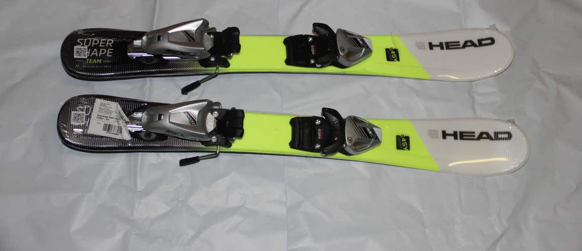 NEW 2023  77cm HEAD Supershape team Easy kids skis  + size adjustable bindings Sx4.5 NEW  NEW