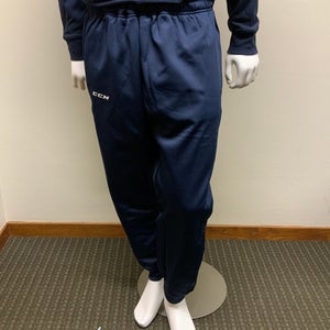 Navy Blue New Men's Large CCM Cuffed jogger sweatpants