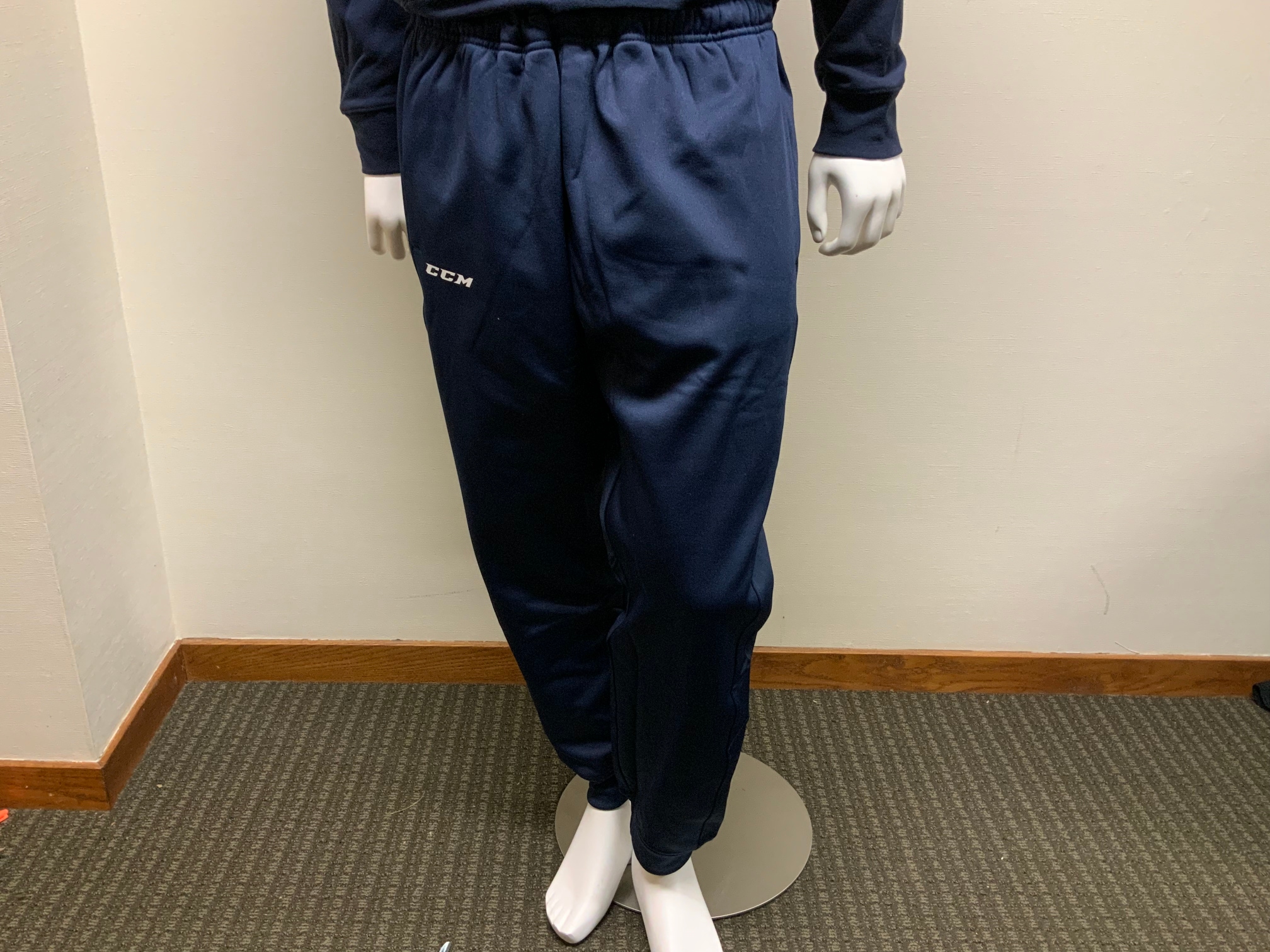 Navy Blue New Men's CCM Cuffed jogger sweatpants