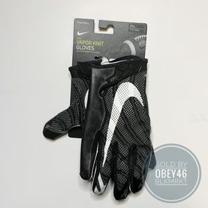 Nike Vapor Knit  Football Receiver Gloves Black 2XL