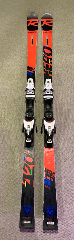 Rossignol 170 cm Hero Athlete GS Skis With Bindings