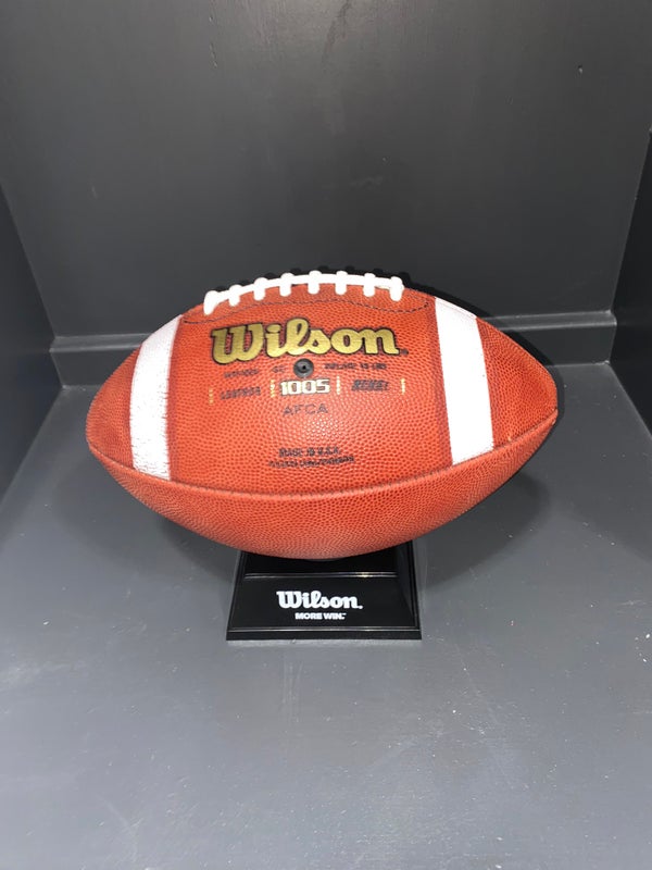 Wilson NCAA 1005 Leather American Football Ball Red